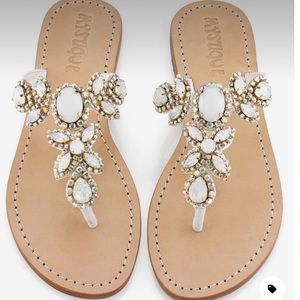 GUV White and AB Mystique Sandals